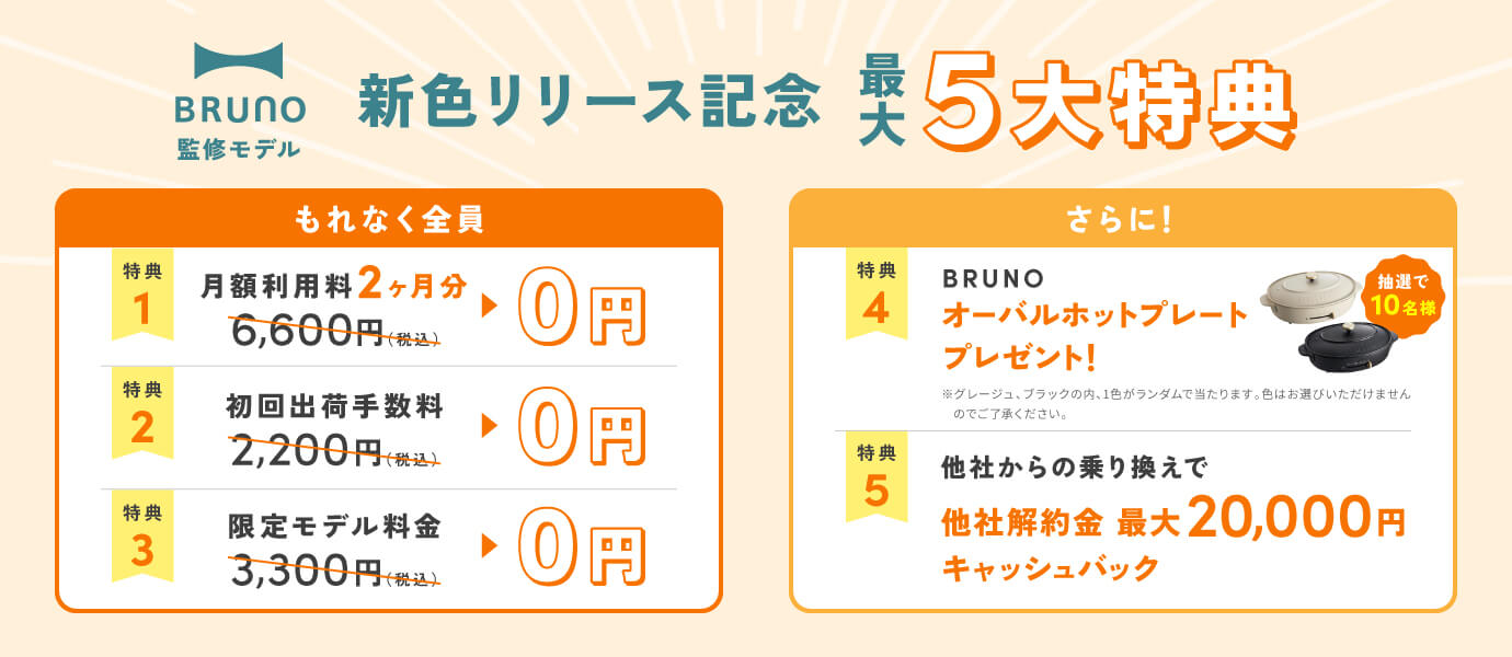 BRUNO監修モデル