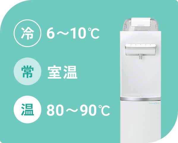 選べる3つの温度設定