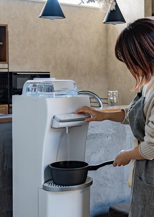 ワイドトレイでお鍋もおける