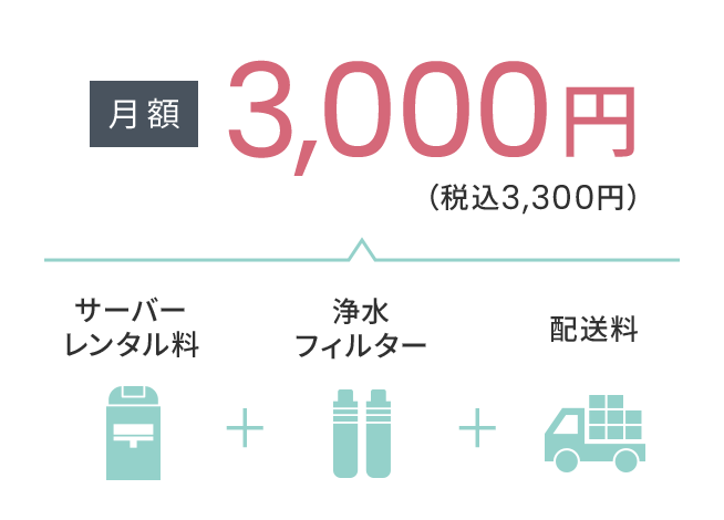 月額3000円