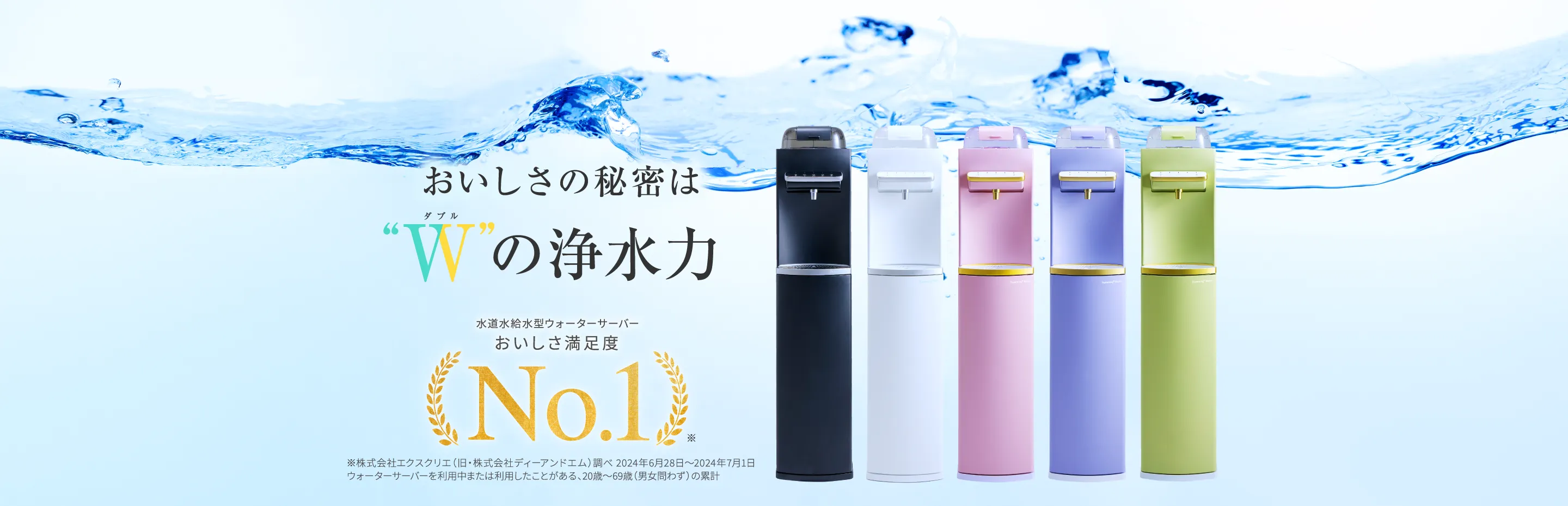 おいしさの秘密はWの浄水力