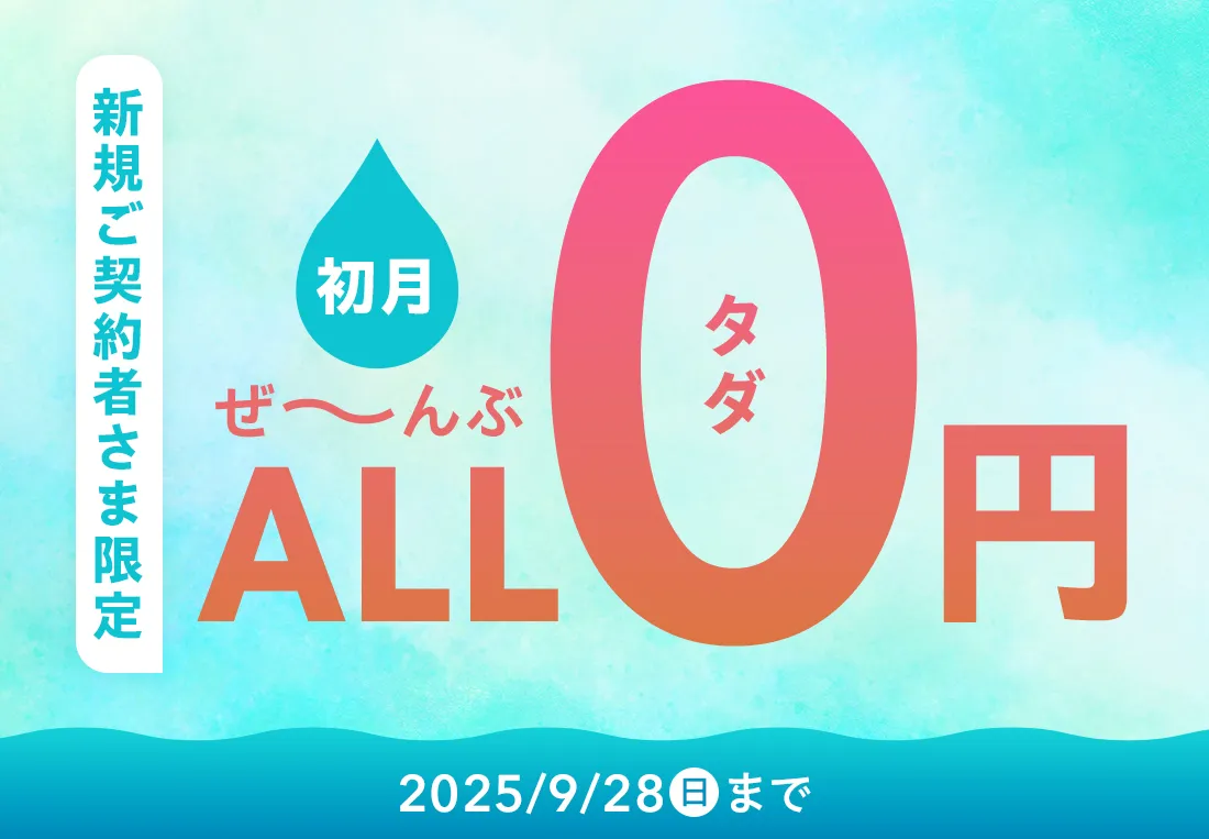 新規ご契約者さま限定