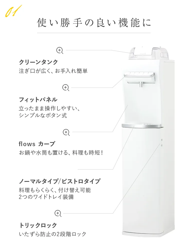 使い勝手の良い機能に