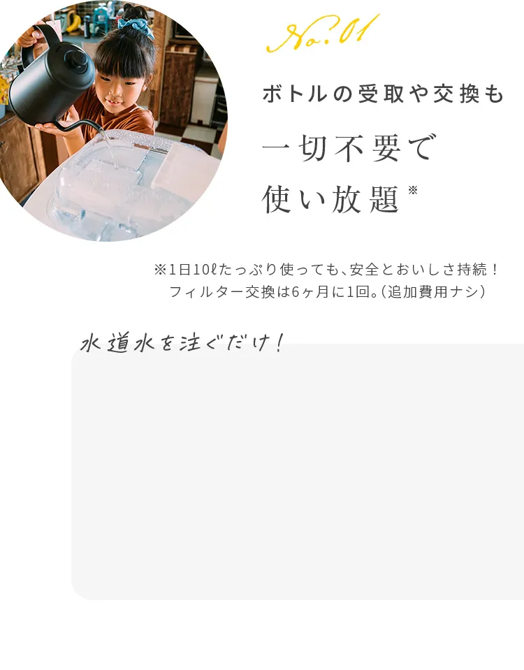 ボタン1つですぐに使える