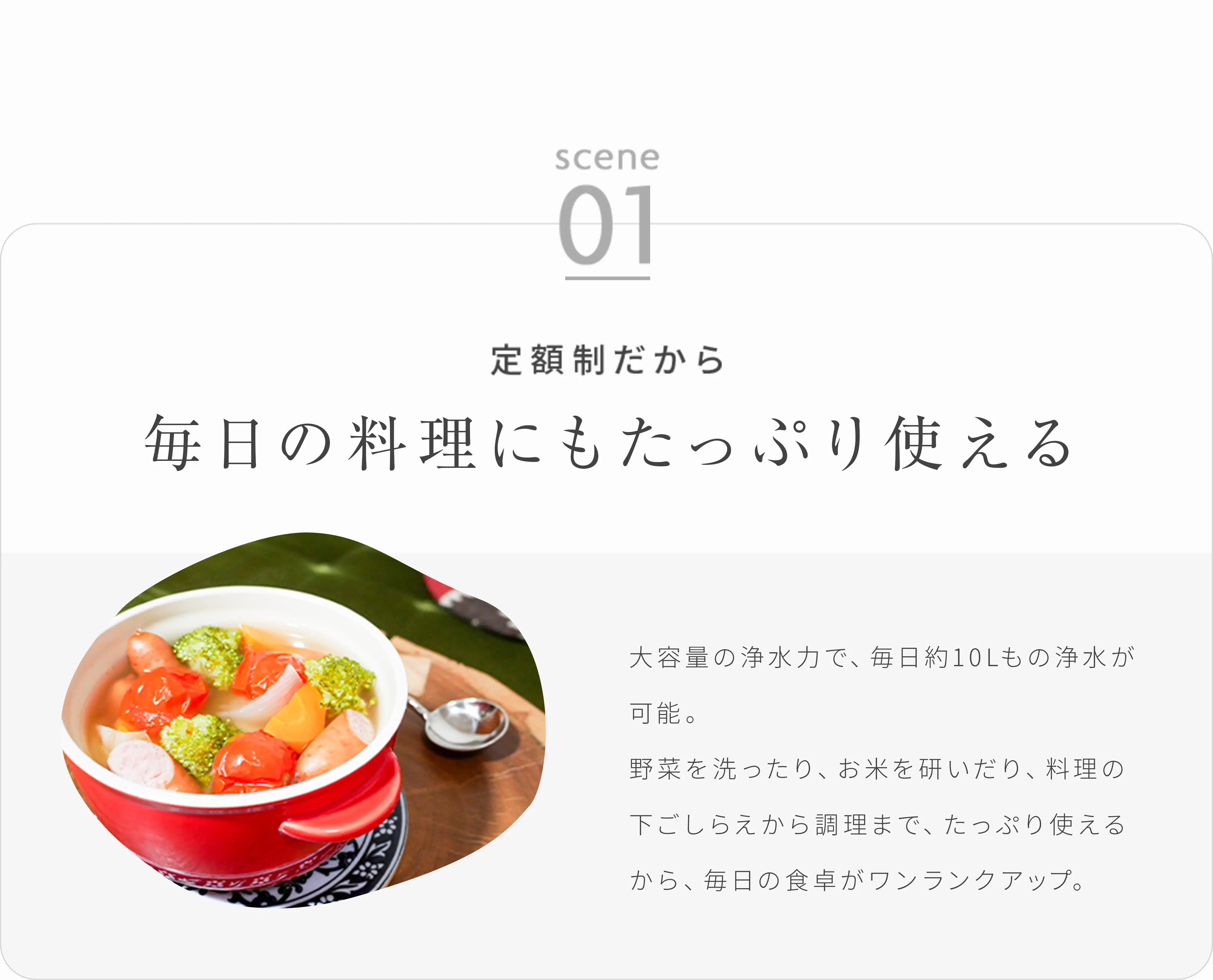 毎日のお料理にもたっぷり使える